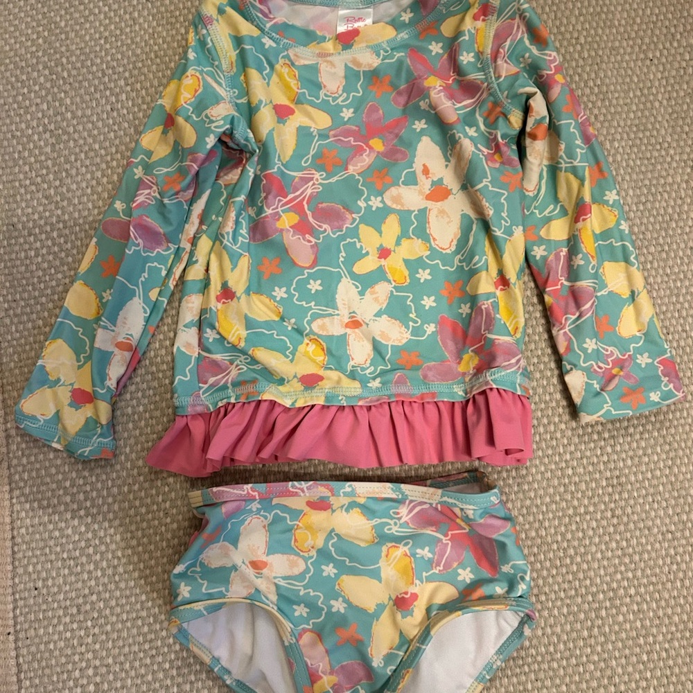 Ruffle Butts Floral Tankini Set